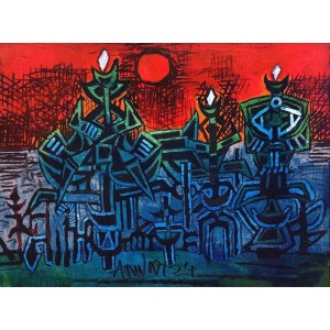 Anwar Maqsood, 18 x 24 Inch, Acrylic on Canvas, AC-AWM-131